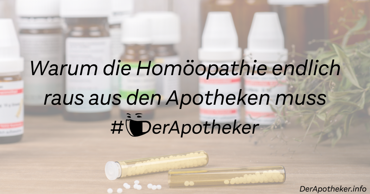 Warum die Homöopathie endlich raus aus den Apotheken muss