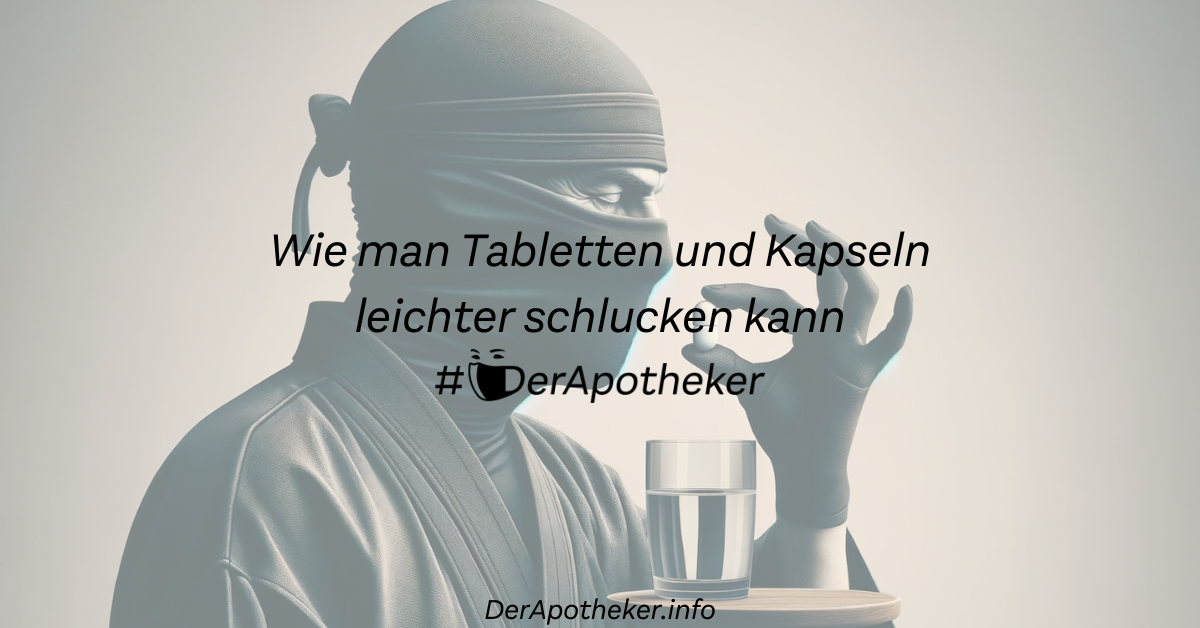 Wie man Tabletten und Kapseln leichter schlucken kann