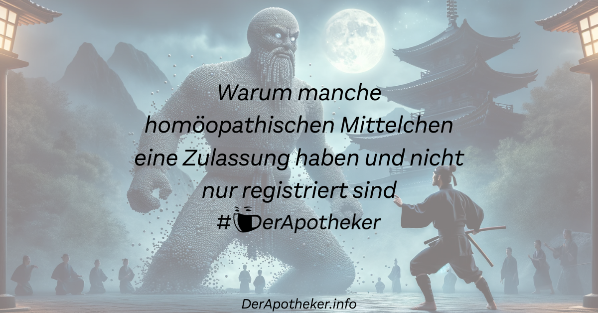 Warum manche homöopathischen Mittelchen eine Zulassung haben und nicht nur registriert sind