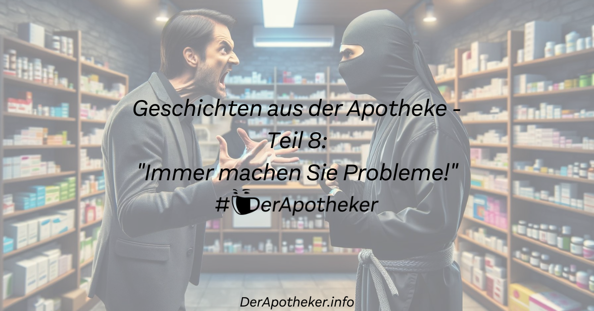 Geschichten aus der Apotheke – Teil 8: „Immer machen Sie Probleme!“